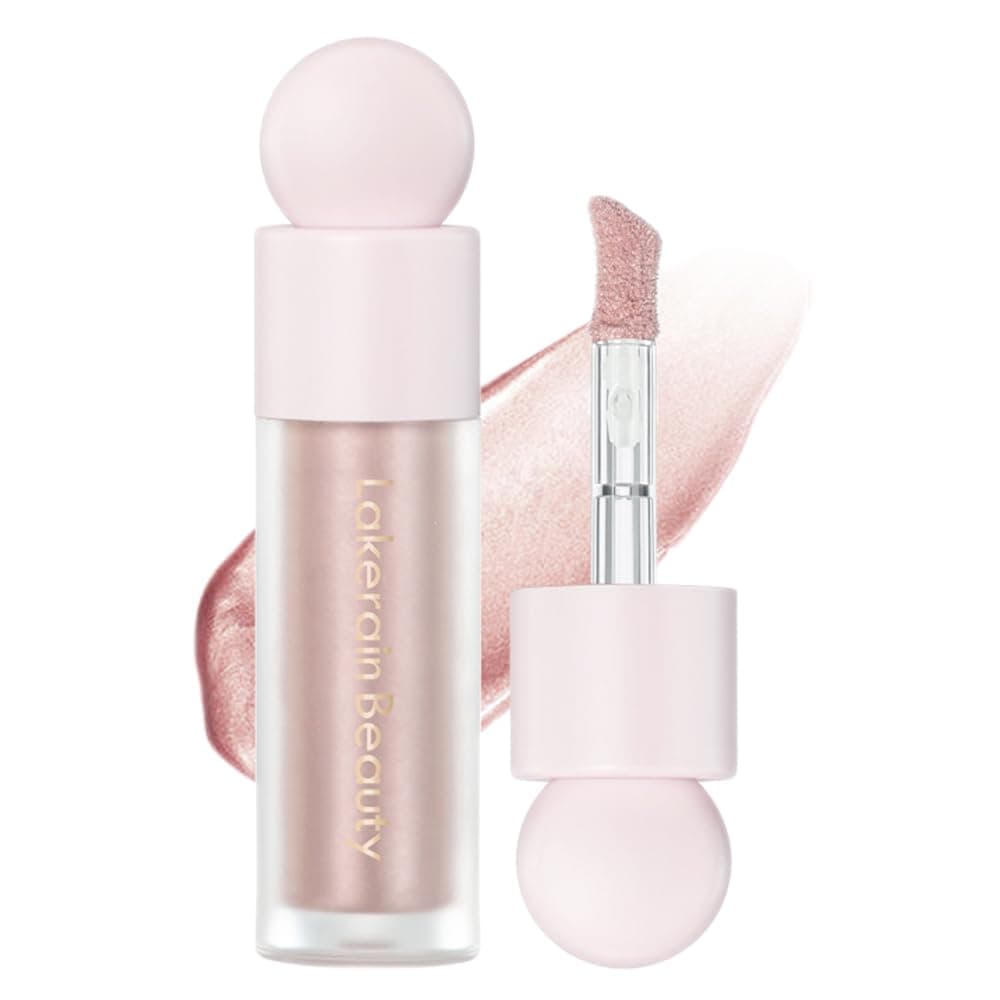 Mysense Liquid Highlighter Makeup, Natural Glow Face Highlighter Stick, Silky Smooth Light Liquid Luminizer, Long Lasting Shimmering Face Illuminator Make up, #03 Rose Gold
