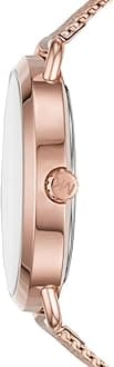 Michael Kors Stainless Steel Portia Analog Rose Gold Dial Women Watch-Mk3845, Gold Band