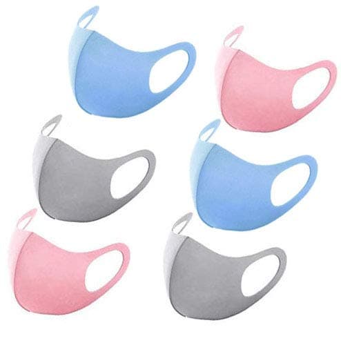Flex-Fit Face Masks (3 color - 6 Pack)