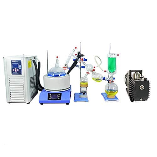 HNZXIB 2L Short Path Distillation Kit with Cooling Chiller and Vacuum Pump