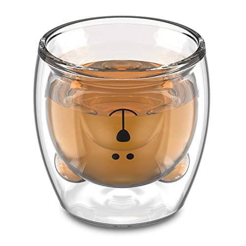 Tearcam coffee glass, 8 ounce, Clear
