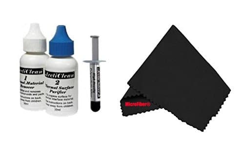 Arctic Silver 5 - 3.5 Grams with ArctiClean 60 ML Combo Kit + Microfiber (7" X 6") Cleaning Cloth