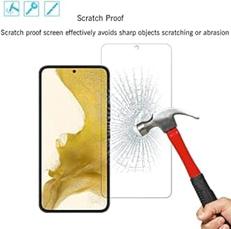 Ailun Glass Screen Protector for Galaxy S22+/S22 Plus 5G 6.6 Inch Display 3Pack + 3Pack Camera Lens Tempered Glass Fingerprint Unlock 0.25mm Clear Anti-Scratch Case Friendly [Not For S22 Ultra]