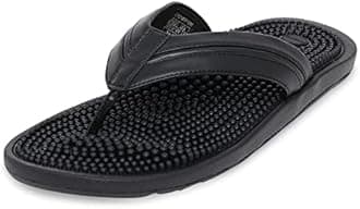 Kenkoh traditional Japanese therapeutic sandals with massaging footbed - stimulate feet pressure points for natural wellness - for men & women