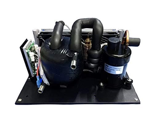 Coaxial Type Liquid Chiller DC Refrigeration Unit with R134A Compressor for Compact Liquid Water Cooling Chiller Freezer Portable Cooling Systems (24V,100W~550 W)