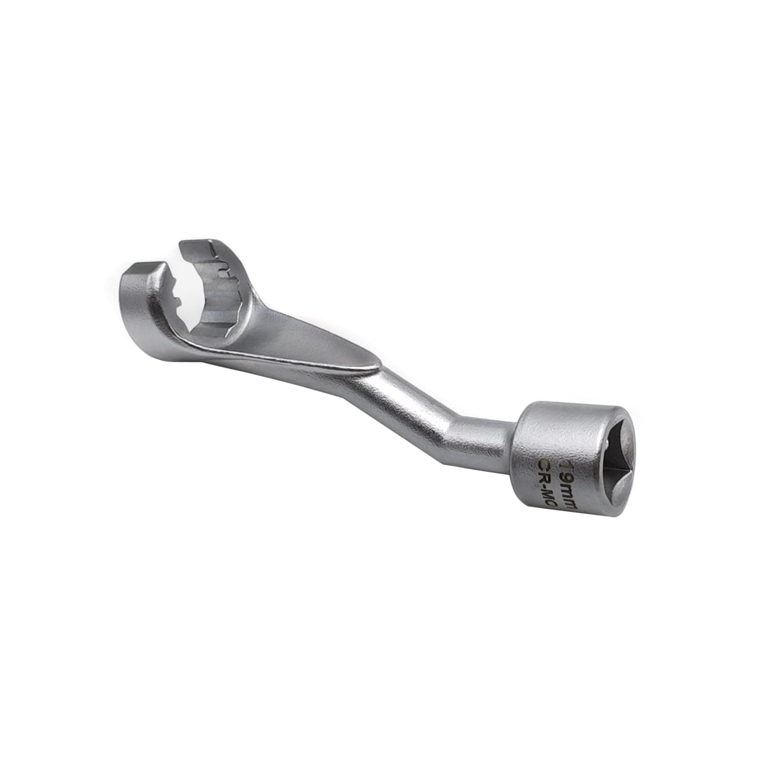 JEUCLEL 19mm 1/2" Dr. Common Rail Injection Fuel Line Nut Socket, 12 Point Injection Line Flare Nut Wrench Open Type for Mercedes-Benz Diesel Engine, Injector Line Removal Tool Opening Socket