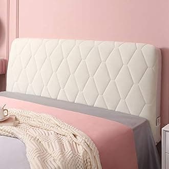 HOME MEIRONG Headboard Slipcover - Twin to King Size, Padded Velvet, Dustproof, Quilted Bed Head Covers