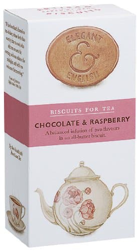 Elegant and English Chocolate and Raspberry Biscuits (4.41 Ounce)