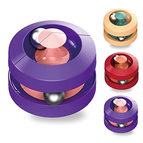 OANGO Anti-Stress Fidget Toy 1 pcs Cube Rotating Marble Track for Autism Anxiety Relief Focus Toys Stress Relief Fidget Sensory Toys for All Age (Multi Color)