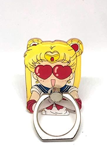 Sailor Moon Finger Ring Holder,Universal Cell Phone Ring Stand Holder Grip Kickstand,360 Rotation Phone Ring Holder All Cell Phones