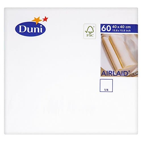 Airlaid 60 White Napkins 40 x 40cm