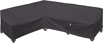 Heavy Duty Outdoor Sectional Patio Sofa Cover, 83"X115" Waterproof 600D, Storm Grey L-Shaped-Left Facing-83 x115