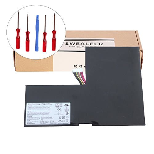 SWEALEER Compatible BTY-M6F Battery if Applicable MSI 6QE 2QE 2PE GS60 2PC 2PL 2QC 2QD 6QC MS-16H2 Replacement for 2PC-010CN 2PE-280CN 2PL-006XCN 2QC-022XCN 6QC-070XCN [11.4V 52.89Wh/4640mAh BTY-M6F]