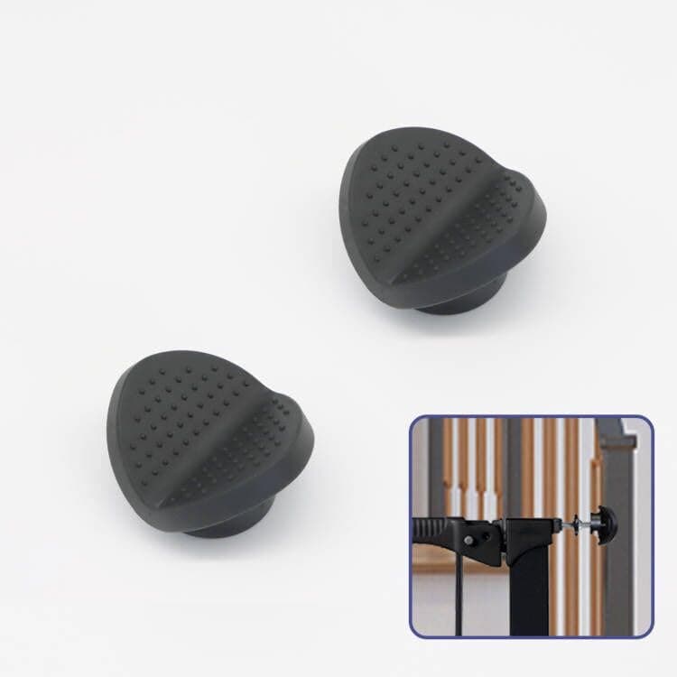 Baby Gate Banister Adapter Kit (2 Pack) Universal Hardware for Pressure Mounted Dog Gate for Stairs Banister to Wall Baby Gate Hardware Stair Gate, Black