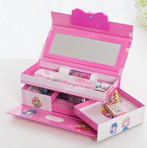 Sillyme Funny Teddy Password Protected Jewelry/Makeup Box | Vanity Case For Girls | Kids Toy Gift (Assorted Design And Color)