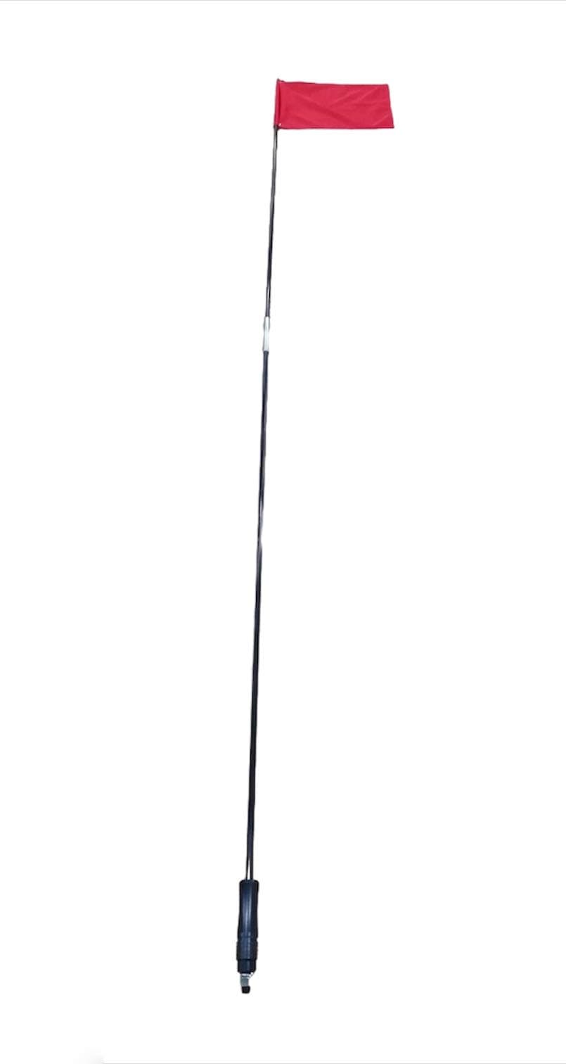 Odm Off Road Dessert Flag with Quick Connector Mount and bag. Black (9ft-3Metre) Centre Solit Pole. Saftey Flag. Original by Artan Trading.