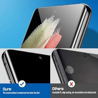 NISHTECH Advanced HD+ Curved UV Tempered Glass Full Screen Protector Designed for Samsung Galaxy S10 Plus || Full Screen Coverage with Easy Installation Kit (Anti-Scratch)