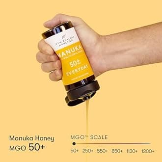 New Zealand Honey Co. Raw Manuka Honey MGO 50+, 10.8oz / 310g, Full Traceability, No Additives, Non-GMO