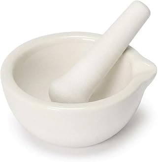 Mortar And Pestle, Spice Crusher, Ceramic Mixing Grinding Bowl, Pepper Mill Mortar Pestle, Garlic Grinder, Pharmacy Herbs Bowl Mill Crusher DIY Kitchen- 2.36 inch