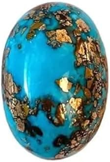 IGL Natural Firoza Double Polished Feroza/Turquoise Certified Gemstones - Attracts Prosperity & Financial Opportunities | For Ring and Pendants - for Men & Women - 66 Carats