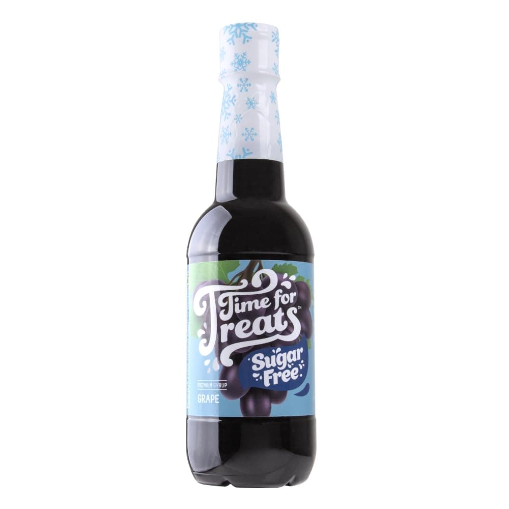 Flavored Syrup 16.9 Fluid Ounce Bottle for Snow Cones, Homemade Sodas, Cocktails, Coffee, Baking and More (Grape - SUGAR FREE)