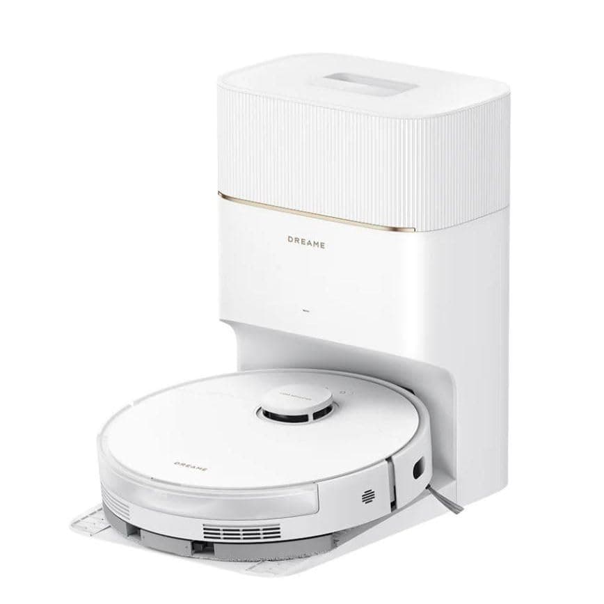 D20 Pro Plus Robot Vacuum Cleaner, 13,000 Pa Suction Power, Double Detangling Brush for Pet Hair, Corner Cleaning, Self-Emptying, LDS Navigation and Laser Avoidance, 2-in-1 Vacuum Cleaner and