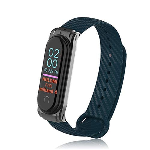 PULILANG MI Strap Replacement Bands for Xiaomi MI Band 4 Adjustable Smartwatch Wristband xiaomi Strap Carbon Fiber TPU