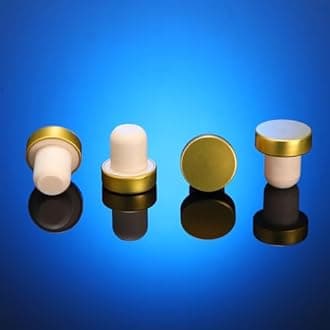 Yookeer T-shaped Stopper Cork Wine Bottle Stoppers Reusable Wine Sealing Plug for Beer Bottles DIY Craft(Gold,72 Pieces)