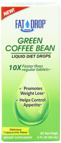 Fat Drop Diet Supplement Bottle/IFC, Green Coffee Liquid Concentrate, 2 Ounce