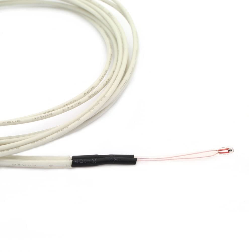 3D Innovations NTC 100K ohm 3950 Thermistor for 3D Printer Extruder or Heated Bed; Pre-Wired with Teflon Insulated Wiring - XH 2.54 Connector(1 Piece) (Connector: XH 2.54)
