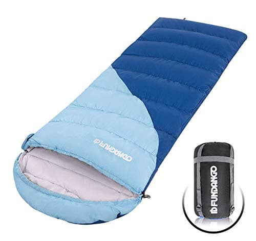 FUNDANGO Camping Sleeping Bag, Lightweight Waterproof Oversize Adult Sleeping Bag For 4 Season Traveling, Camping, Hiking, Outdoor Activities