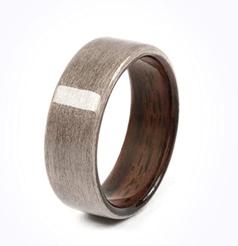 Tesla Key Ring Accessories: Handmade Wooden Ring for Model 3/Y/X/S to Replace Key Card Key fob. (12, Silverose)