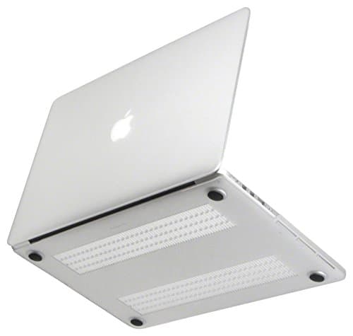 NEXARY Retina 15" Rubberized Hard Case Cover for MacBook Pro 15.4" with Retina Display Model / No Mold Mark, Durable Rubber Feet / Bundle kit with Porch for AC Adopter (Semi-Transp. PR15 Mat White)