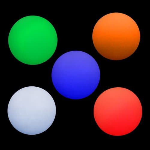 Cascade Juggling 3 x Pro LED Juggling Balls Set with Bag - 70mm Glow (Strobe)