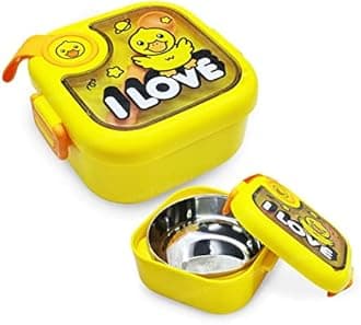 FunBlast Lunch Box for School Kids - Duck Theme Lunch Box with Spoon, SS304 Lunch Box, Tiffin Box for School, Air-Tight Lunch Box, Stainless Steel Insulated Lunch Box, 750 Ml (Multicolor)