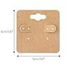 joycraft 100Pcs Earring Display Holder Cards, 2 Inch Brown Earring Hanging Cards, Blank Kraft Paper Jewelry Tags with 6 Holes for Selling, Jewelry DIY Crafts, Retail