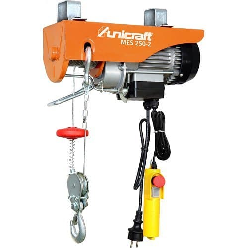 Unicraft 6198225 Mes 250 – 2 Mini Electric Winch, with Lifting Pulley 250 kg