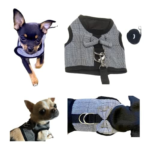 Chihuahua Harness Tiny Size XXS Size Puppy Dog Harness Tiny Puppy Dog Chihuahua Yorkie Teacup Kitten Puppy Dog Coat Small Extra clothing clothes XXS (XXS - Colour as shown)