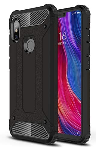 Taiaiping Armor Series for Xiaomi Redmi Note 6 Pro, Full Body Defender Phone Case Cover Xiaomi Redmi Note 6 Pro (Black)