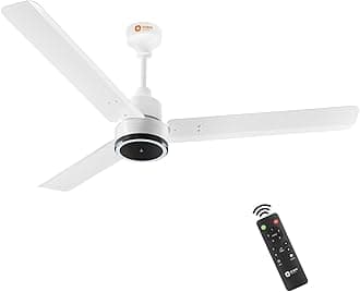 - 1200 mm Zeno BLDC | BLDC energy saving ceiling fan with Remote |BEE 5-star rated | Saves up to 50% on electricity bills | 3-year warranty by Orient | White, pack of 1