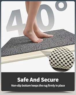 Non-Slip Bathtub Mat, 17x 30 Inch, Shower Mats for Bath Tub, PVC Loofah Bathroom Mats for Wet Areas, Quick Drying