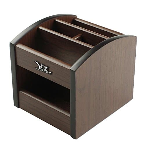 Wooden pen holder for desk,Rotating remote Organizer,remote control caddy,home articles,wood pencil container@YCL815R