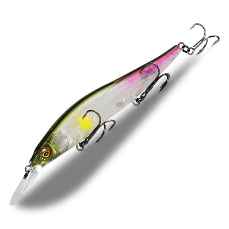 BearKingMage Suspending Lures For Bass Fishing Slow Sinking Minnow Jerkbait 3.9in 0.5oz