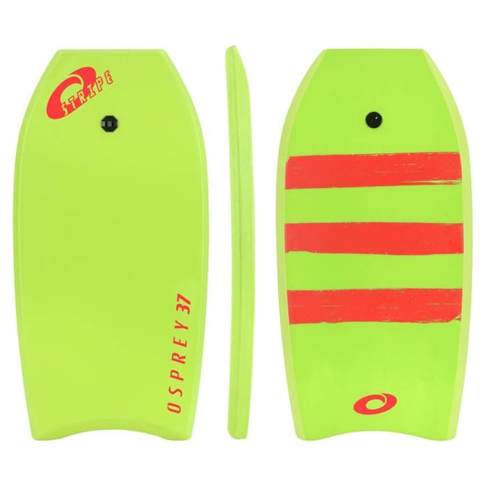 Osprey Bodyboard for Teens and Adults, Lightweight Deck Boogie Board with Leash, Durable Core for Surfing & Bodysurfing