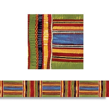 Trend Educational Products Kente Cloth Borders Straight Edge