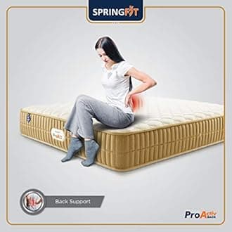 Springfit Back Orthopedic Mattress with Reactive & HR Foam | 6 Inches King Size (72x72x6) | Firm | CertiPUR-US & Certiguard Technology