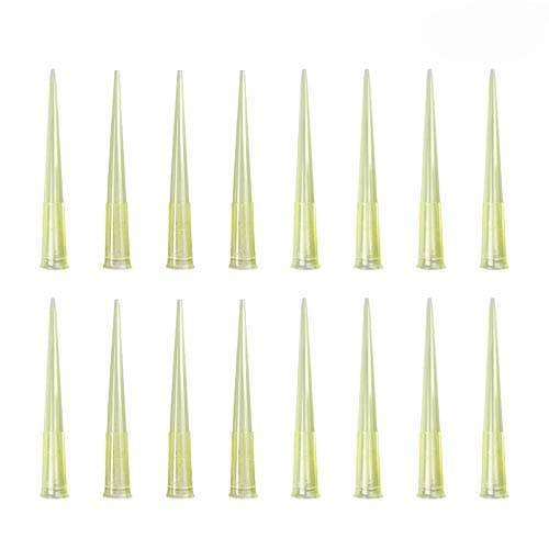 Pipette Tips 200 UL 1000 PCS Clear Yellow Laboratory Universal Plastic Liquid Pipette Pipettor Tips