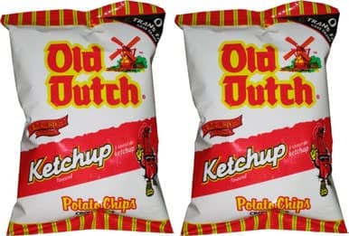 Old Dutch Potato Chips, Ketchup, 40g/1.4oz - 40 Pack(Imported from Canada)