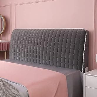 Headboard Covers Slipcover, Stretch Bed Headboard Covers, Small Square Jacquard Dustproof Protector Cover for Upholstered Headboard (Milk White, Queen Headboard Length ( Color : #18 , Size : 220cm/87i