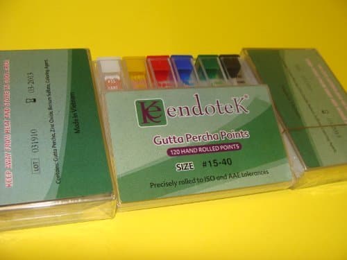 Dental Gutta percha Points No 15-40 /120 Points KIT /3 BOX ENDOTEK
